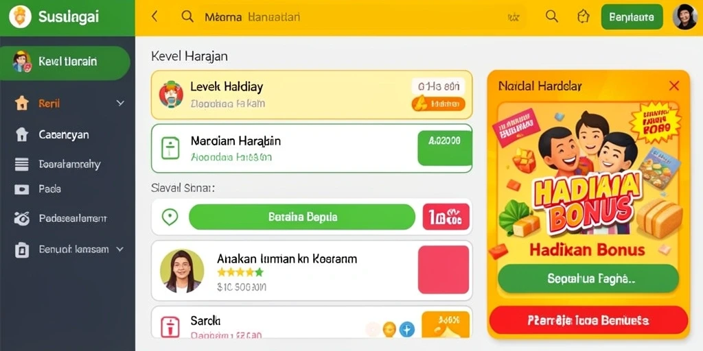 Sistem hadiah dan level yang membuat permainan semakin seru.