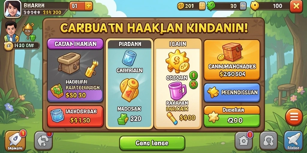Tantangan seru dalam permainan.